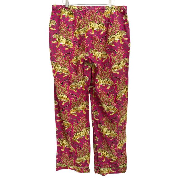 Print Fresh Bagheera Novelty Print Pajama Pants Pink Size XL Cheetah Dopamine - Picture 2 of 5